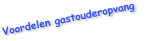 Voordelen gastouderopvang